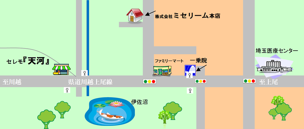 地図：周辺地図