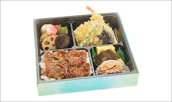 写真：天ぷら焼肉弁当